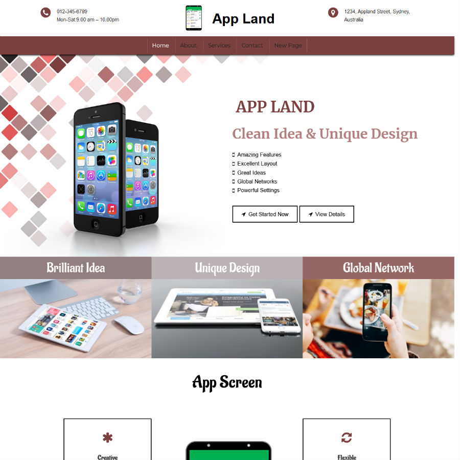 FREE Website Builder Theme App Land