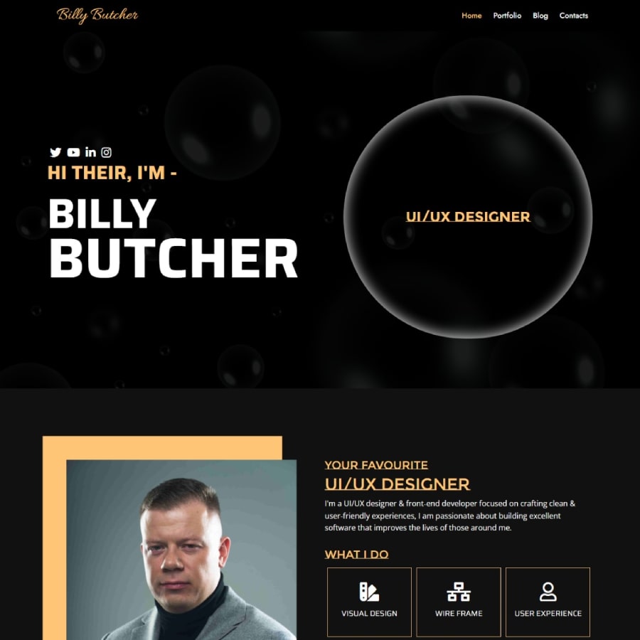 FREE Website Builder Theme BillyButcher