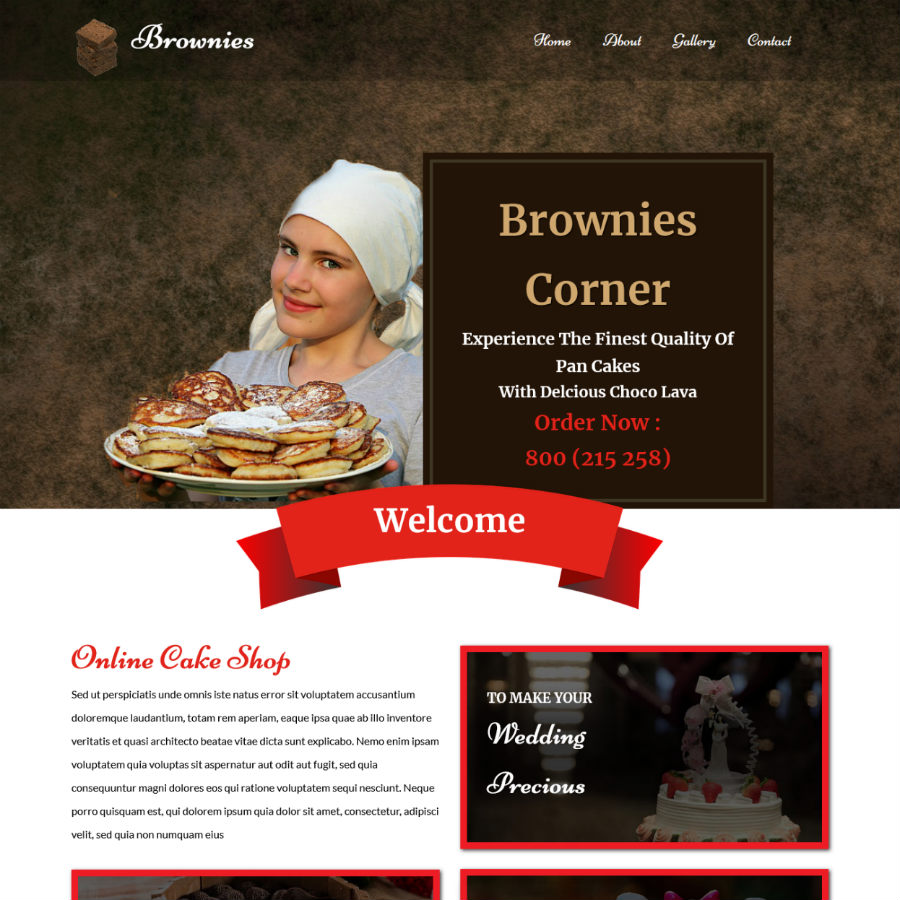 FREE Website Builder Theme Brownies