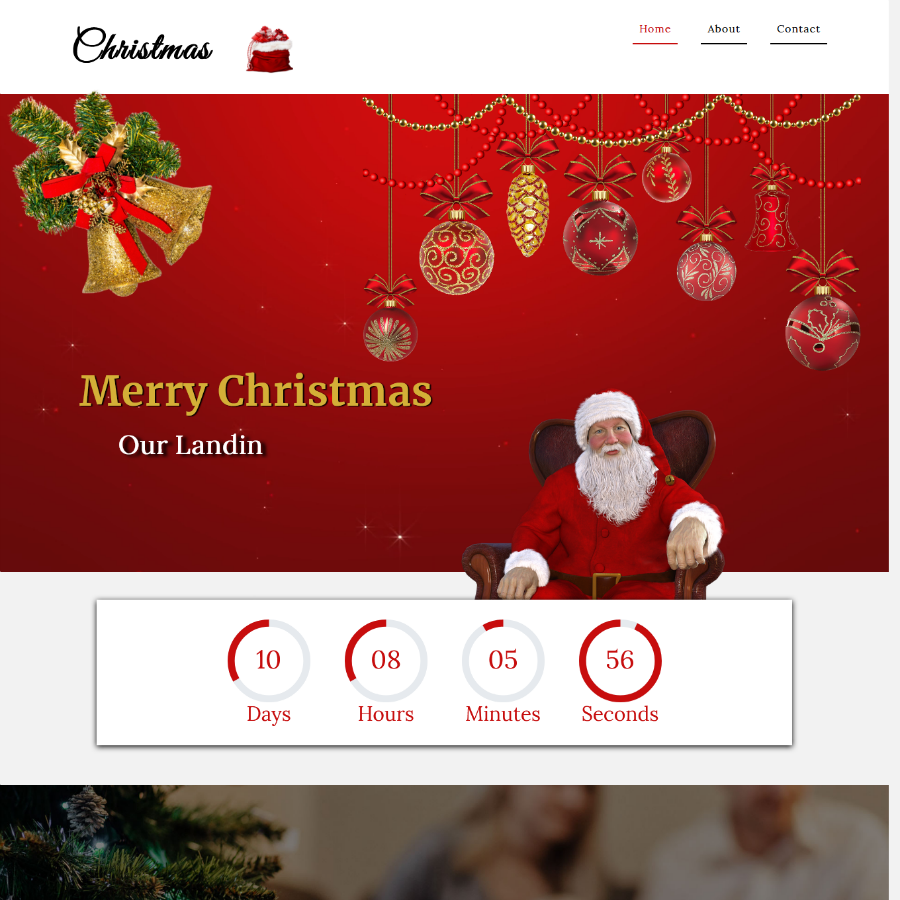 FREE Website Builder Theme Christmas