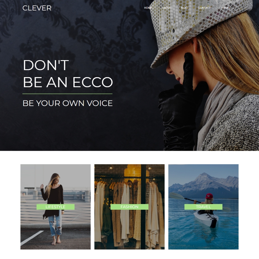 FREE Website Builder Theme Clever