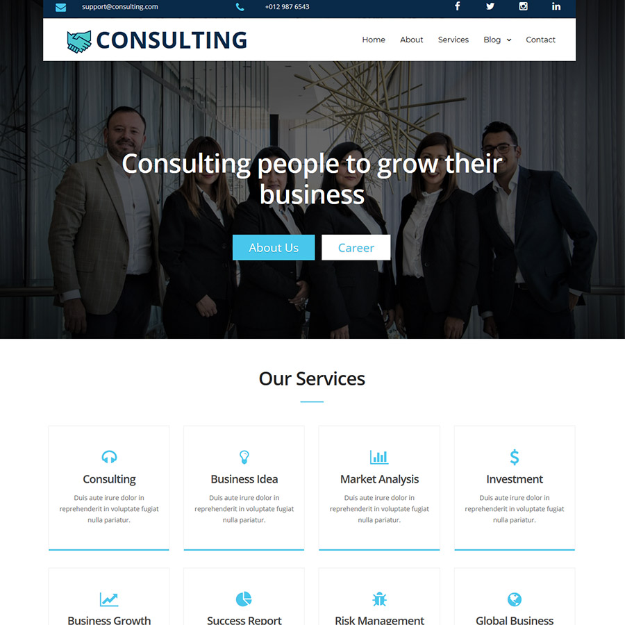 FREE Website Builder Theme Consulting