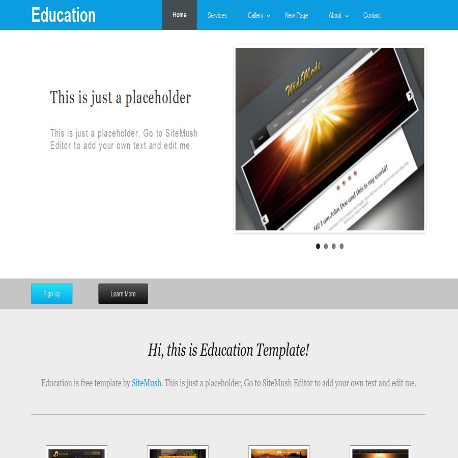 FREE Website Builder Theme Education