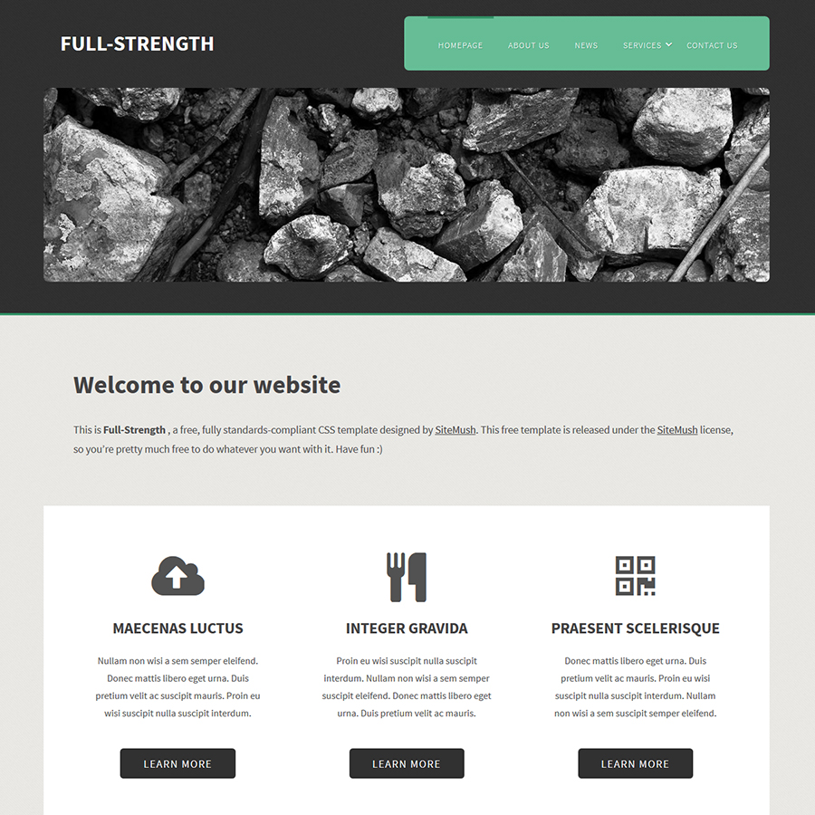 FREE Website Builder Theme Full-Strength