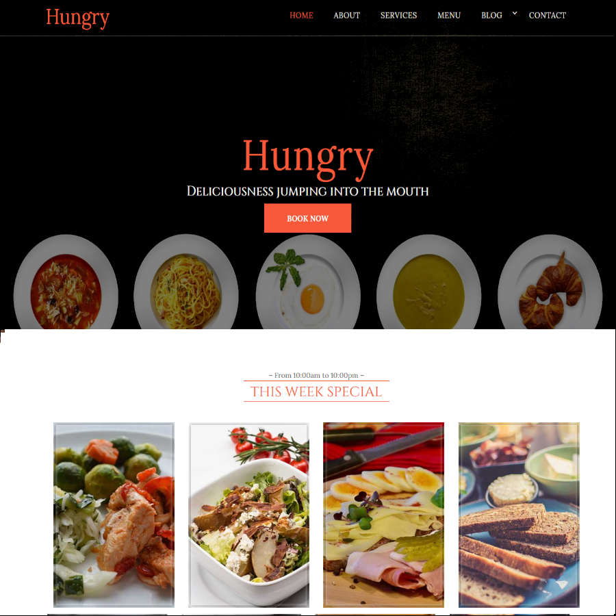 FREE Website Builder Theme Hungry