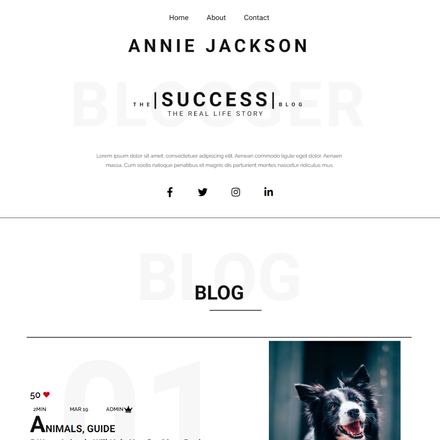 FREE Website Builder Theme Jacksonblog