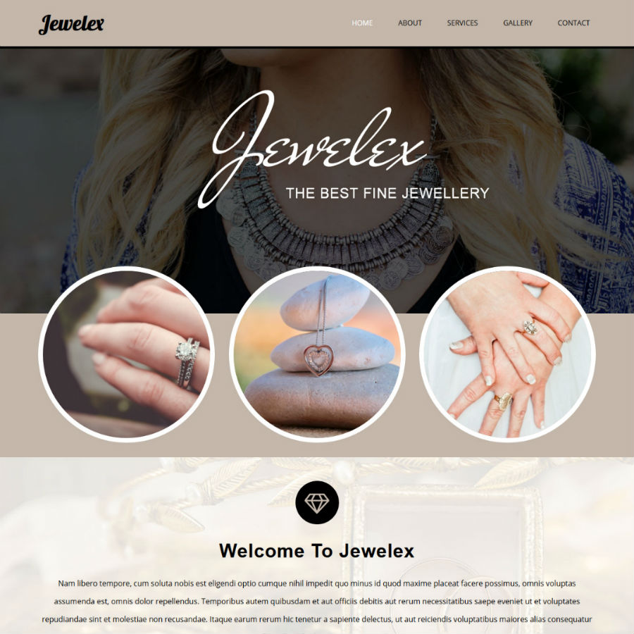 FREE Website Builder Theme Jewelex
