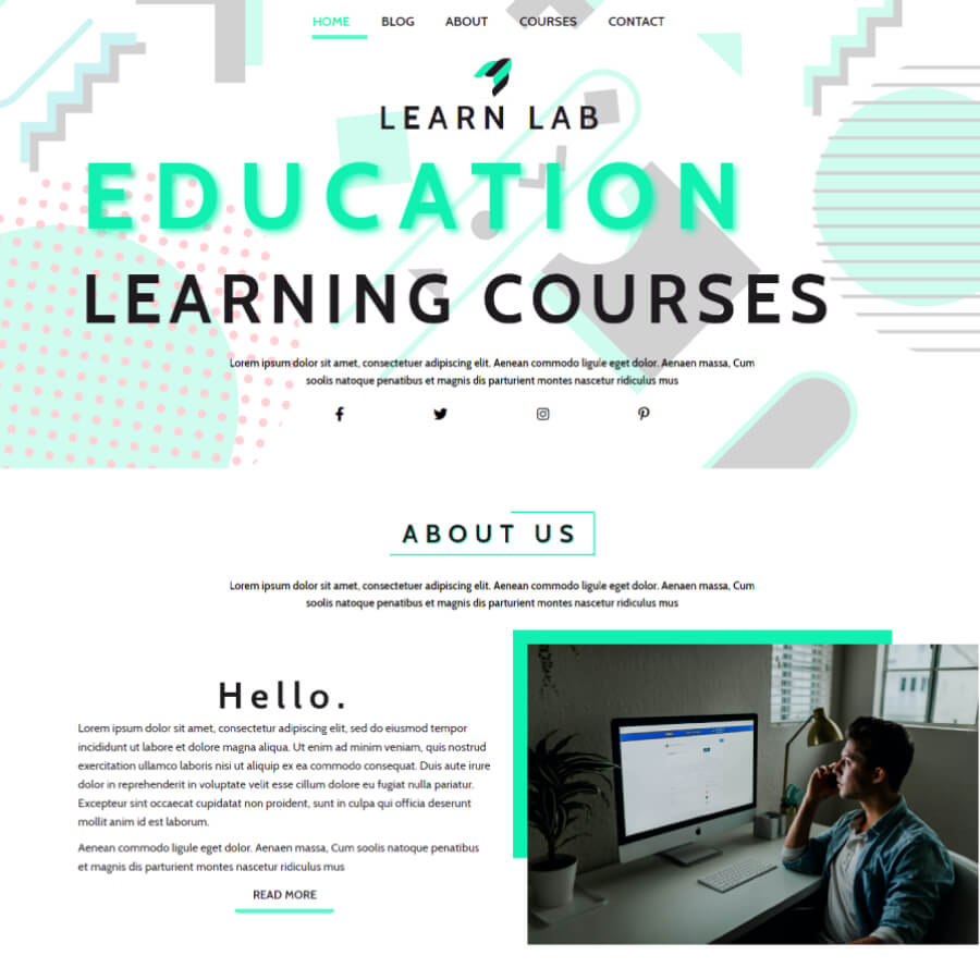 FREE Website Builder Theme Learnlab