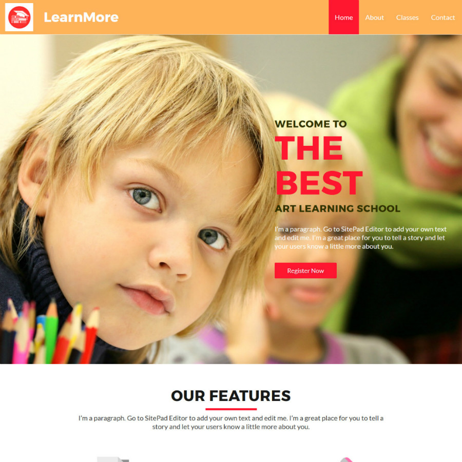 FREE Website Builder Theme LearnMore