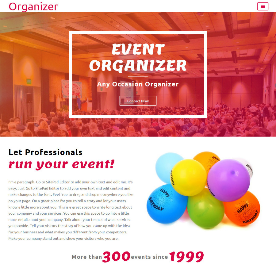 FREE Website Builder Theme Organizer