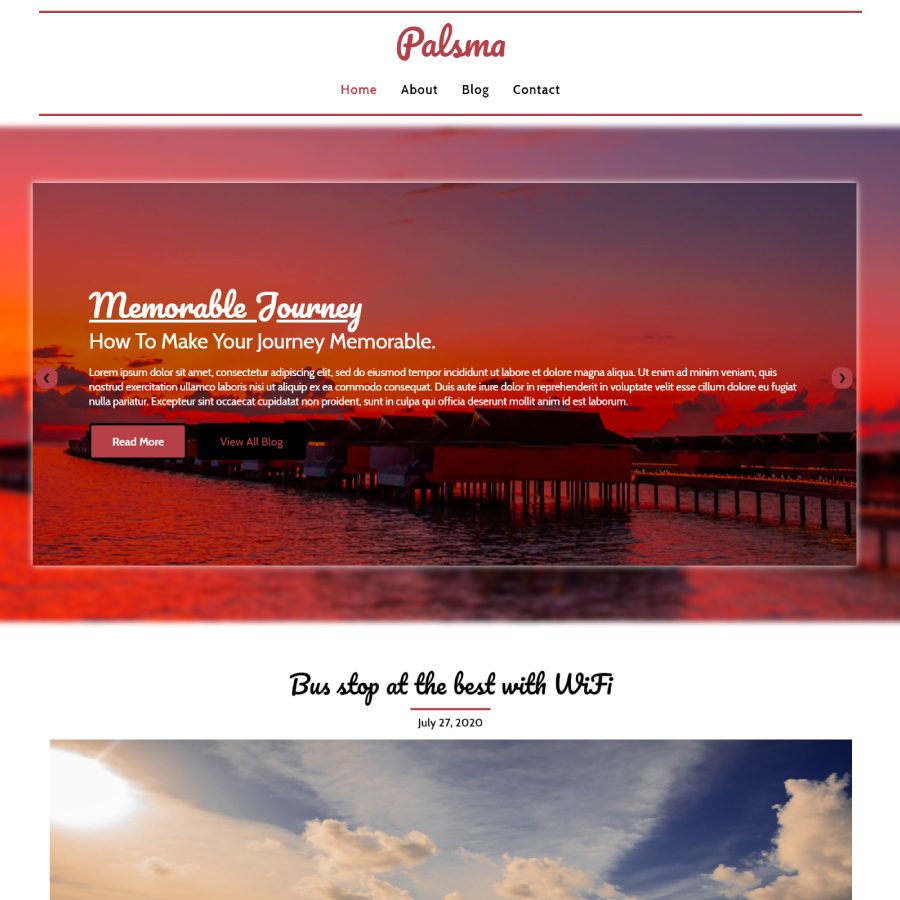 FREE Website Builder Theme Palsma