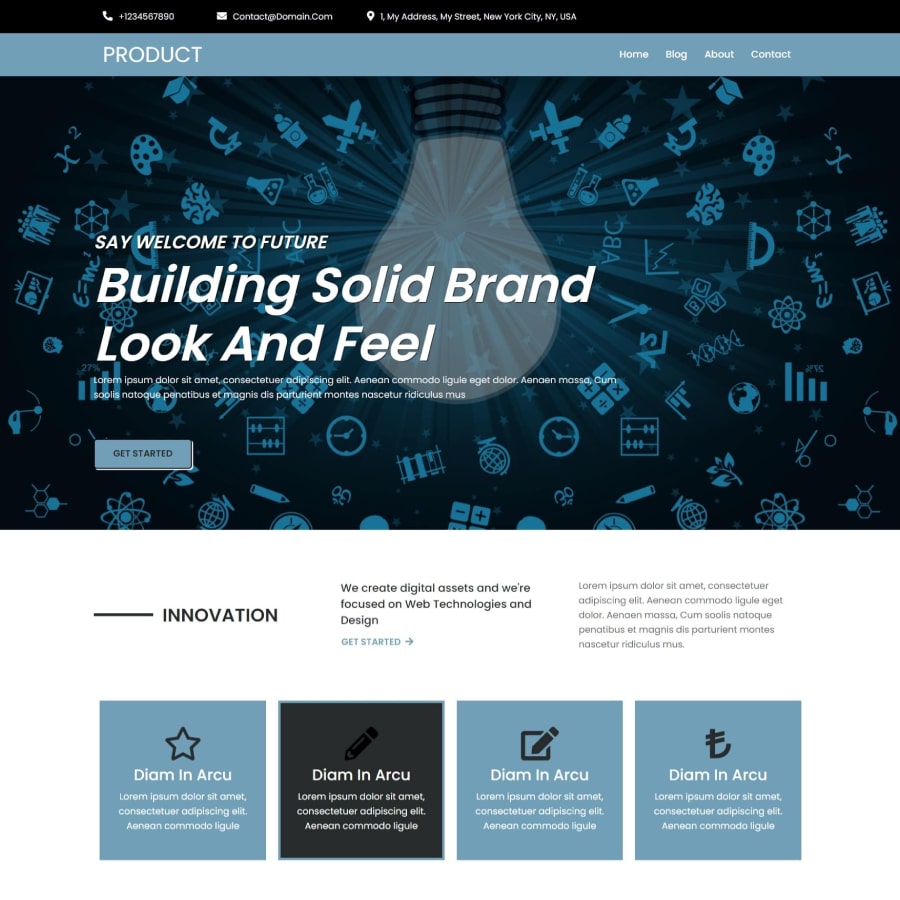 FREE Website Builder Theme Product