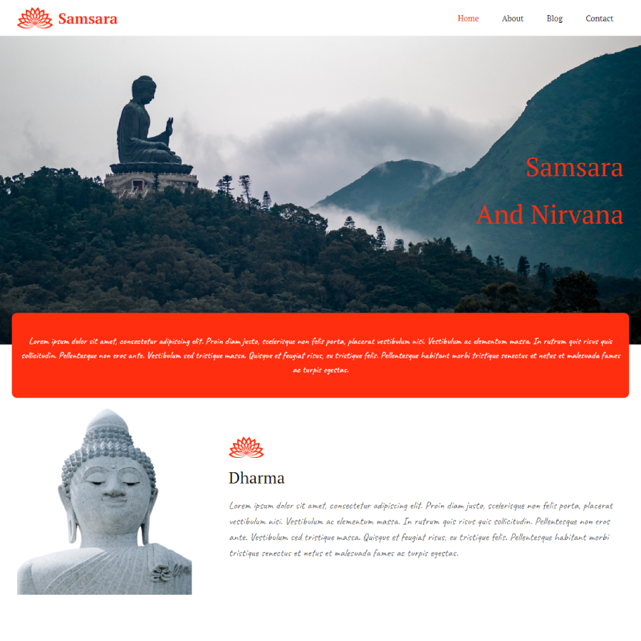 FREE Website Builder Theme Samsara