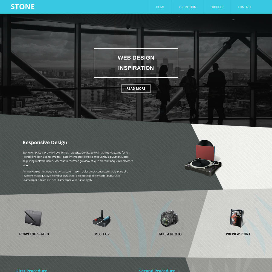 FREE Website Builder Theme Stone