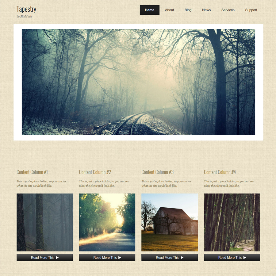 FREE Website Builder Theme Tapestry