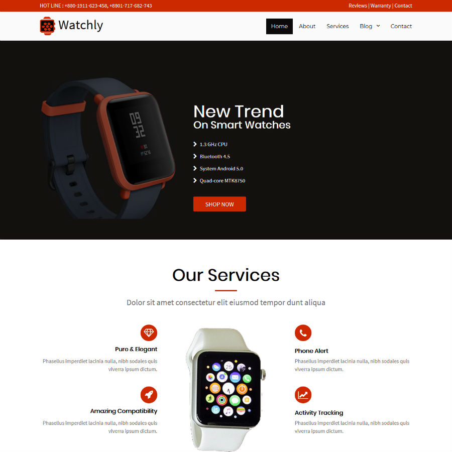 FREE Website Builder Theme Watchly