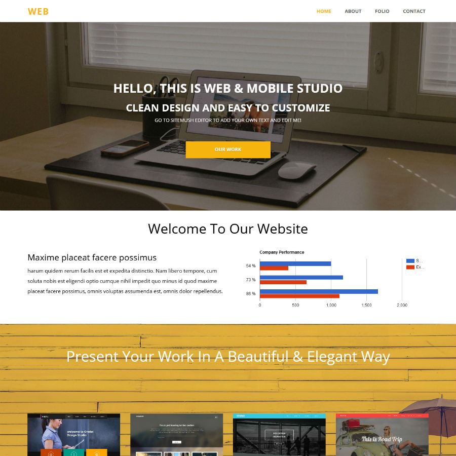 FREE Website Builder Theme WEB
